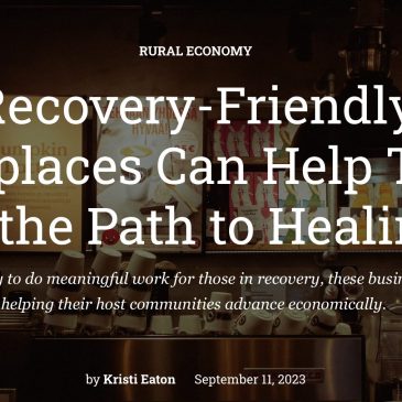 Recovery Friendly Workplace personnel quoted in The Daily Yoder about the importance of reducing stigma with substance use disorder